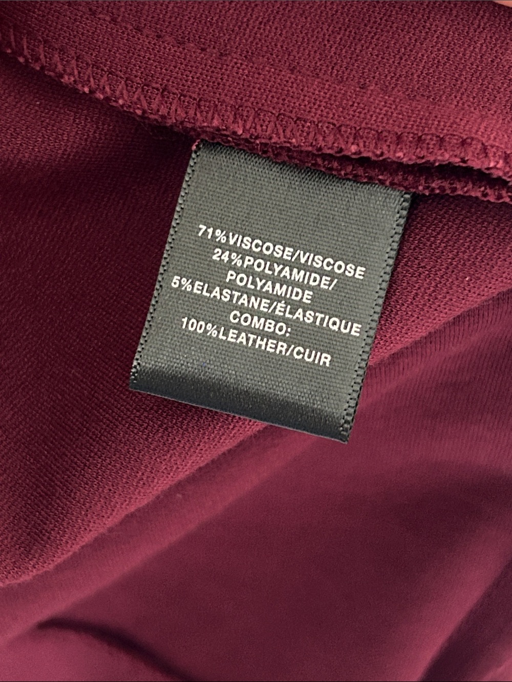 Lafayette 148 New York Burgundy Midi Pocketed Sheath Dress 18W - Picture 8 of 8